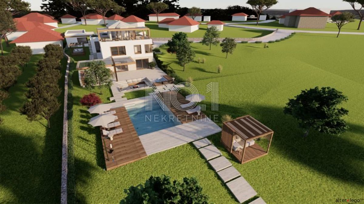 Medulin - vila prva vrsta do morja s prostornim vrtom!