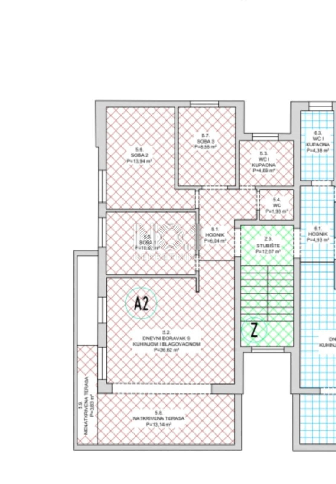 Novalja - prodaja luksuznega apartmaja s pogledom na morje