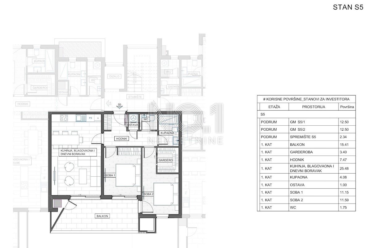 Stanovanje Trsat, Rijeka, 119,10m2