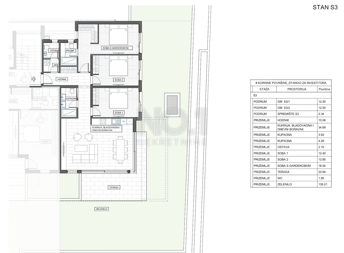 Stanovanje Trsat, Rijeka, 119,10m2
