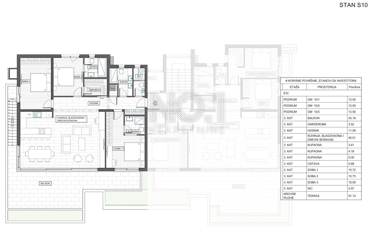Stanovanje Trsat, Rijeka, 119,10m2