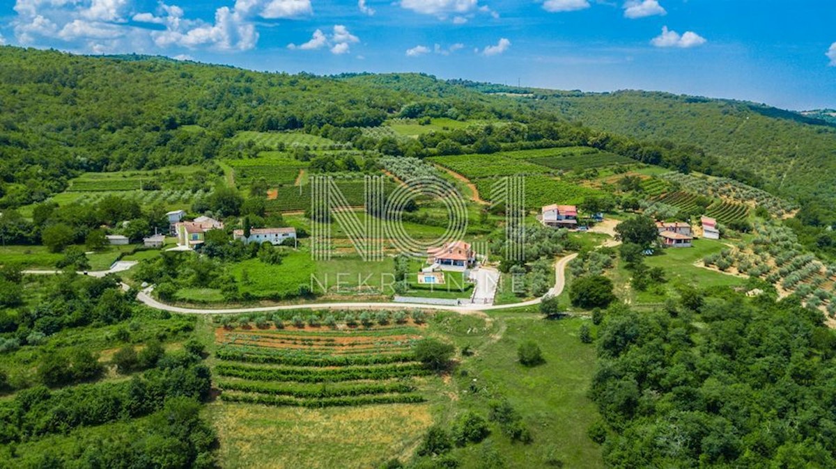 Karojba - čudovito gradbeno zemljišče s pogledom na Motovun