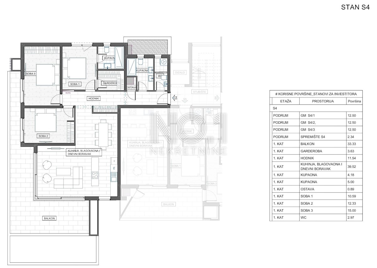 Stanovanje Trsat, Rijeka, 119,10m2