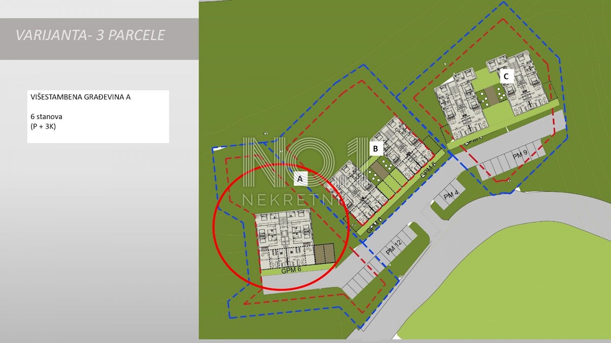 Rabac - prodaja zemljišča s projektom za gradnjo hiše