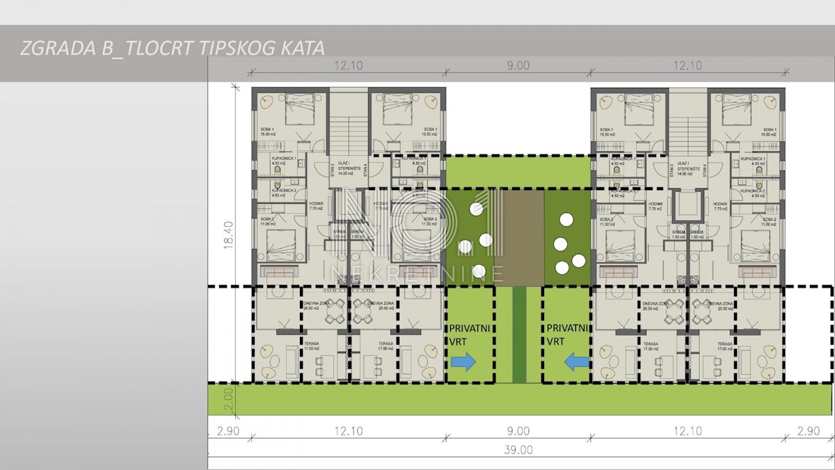 Rabac - prodaja zemljišča s projektom za gradnjo hiše