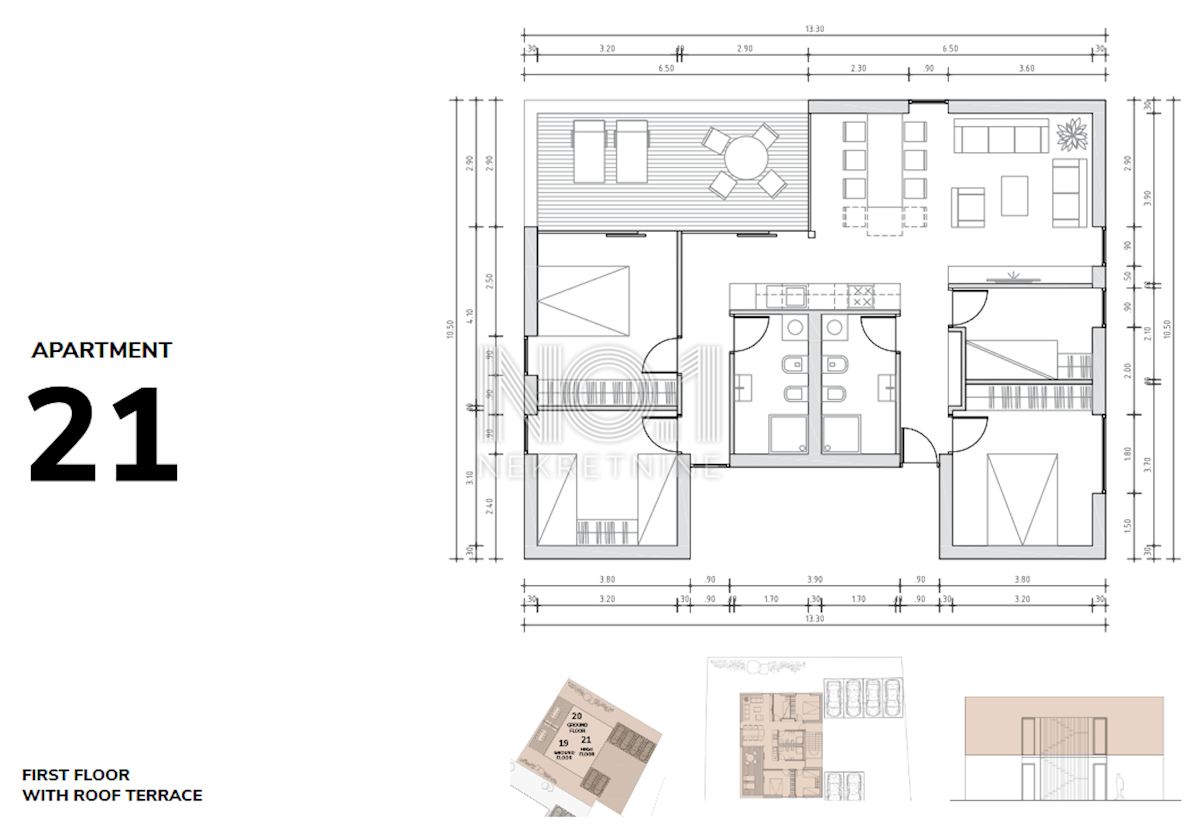 Brtonigla - apartma A21 v novogradnji