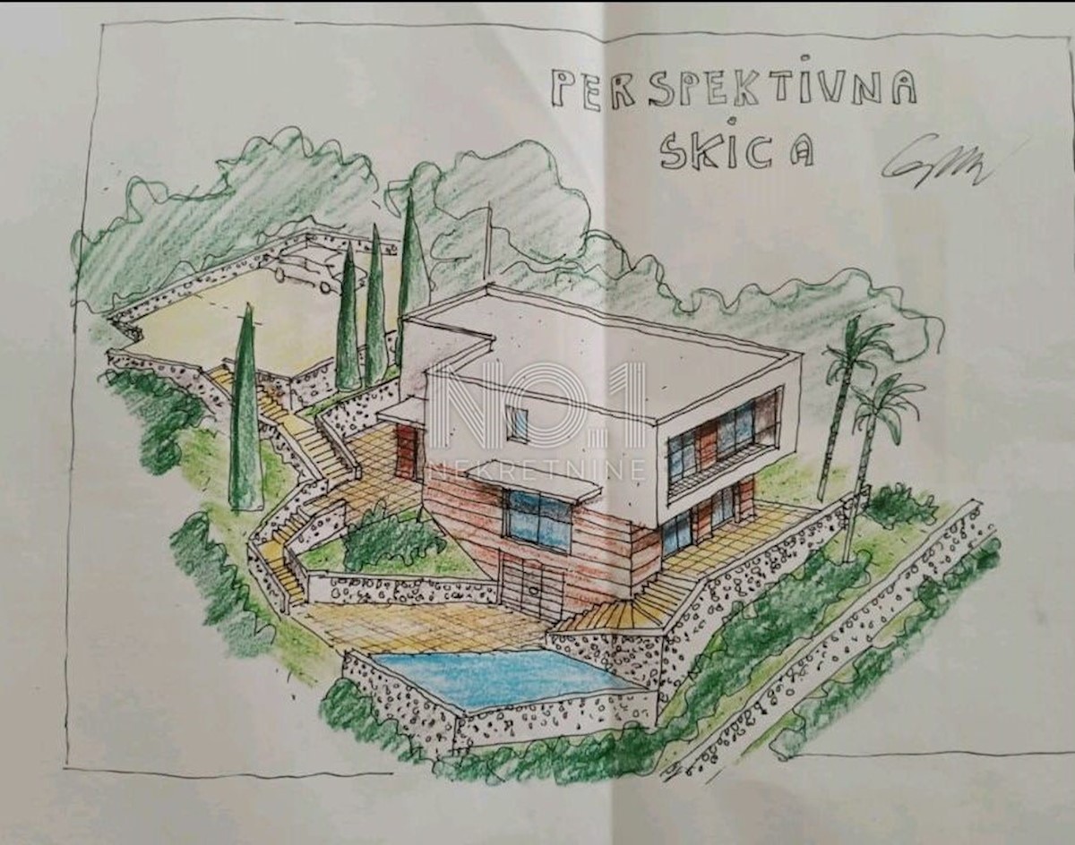 Opatija, Bregi - zemljišče z gradbenim dovoljenjem