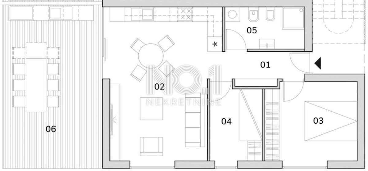 Brtonigla - apartma A19 v novogradnji