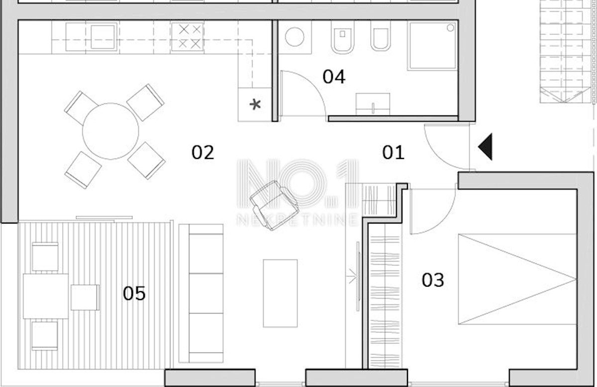 Brtonigla - apartma A17 v novogradnji