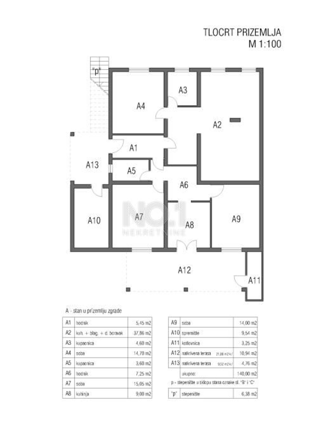 Rovinj - Prostoren dvosobni apartma z veliko teraso