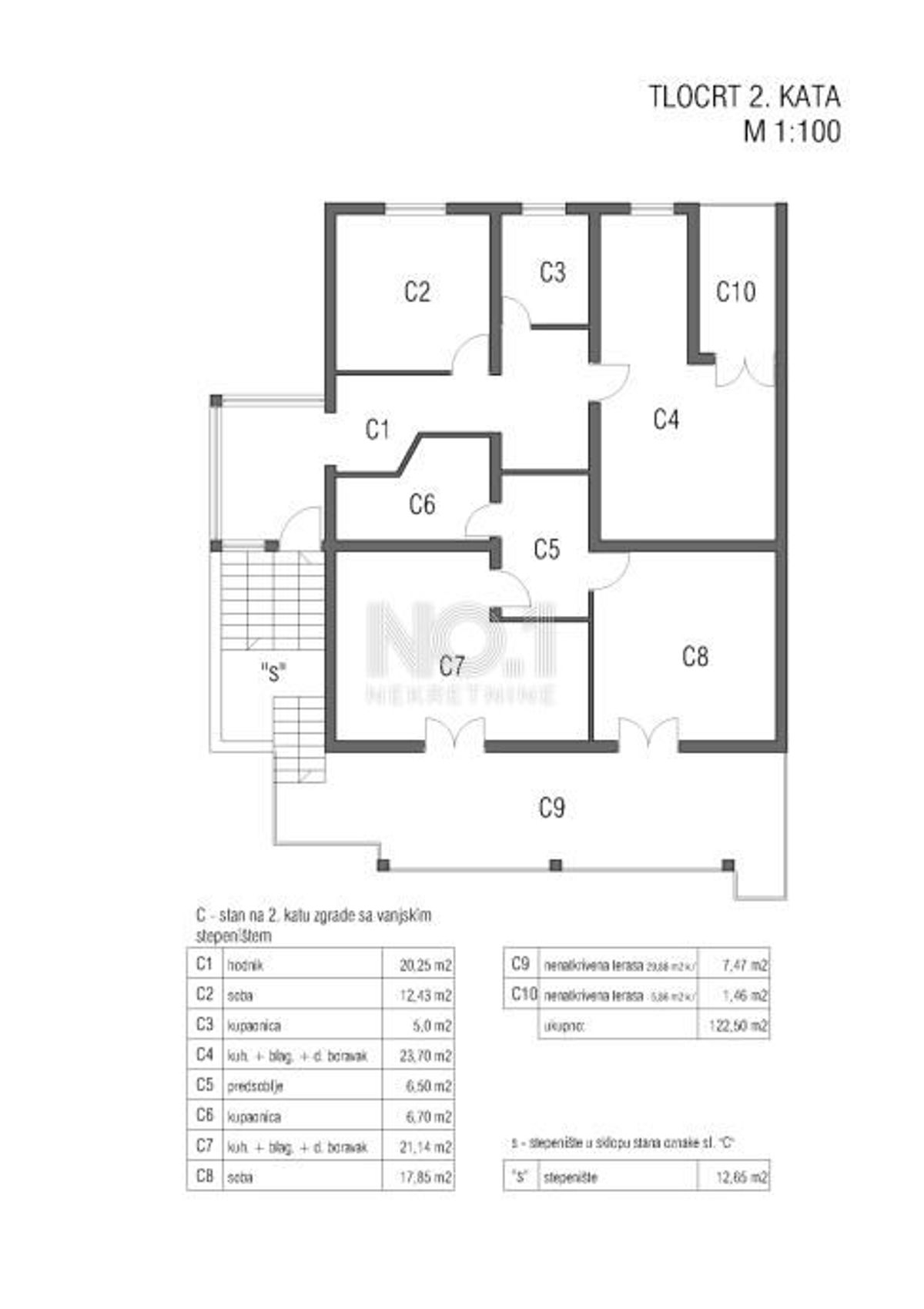 Rovinj - Prostoren dvosobni apartma z veliko teraso
