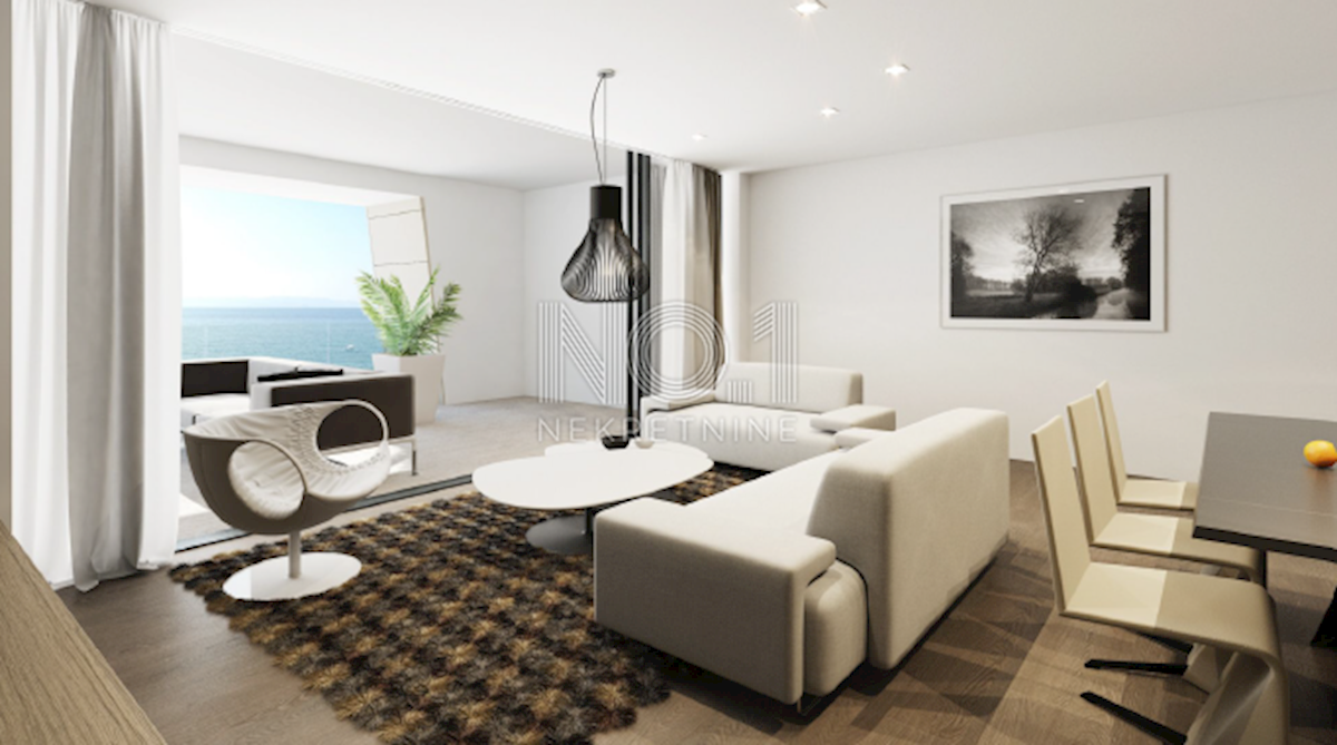 Malinska - apartma z bazenom v novogradnji