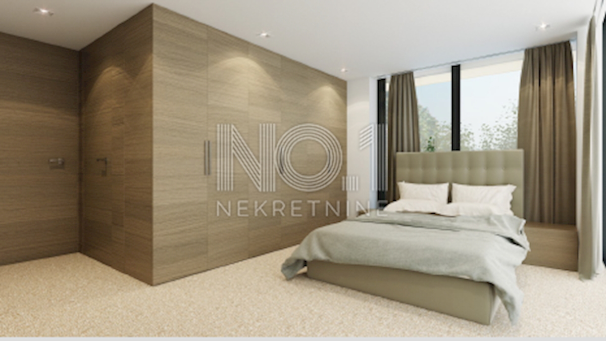 Malinska - apartma z bazenom v novogradnji