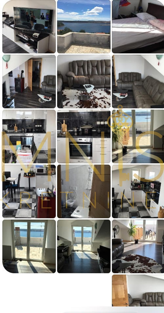 Crikvenica, Jadranovo, penthouse 92 m2, 1S+DB, prodaja!