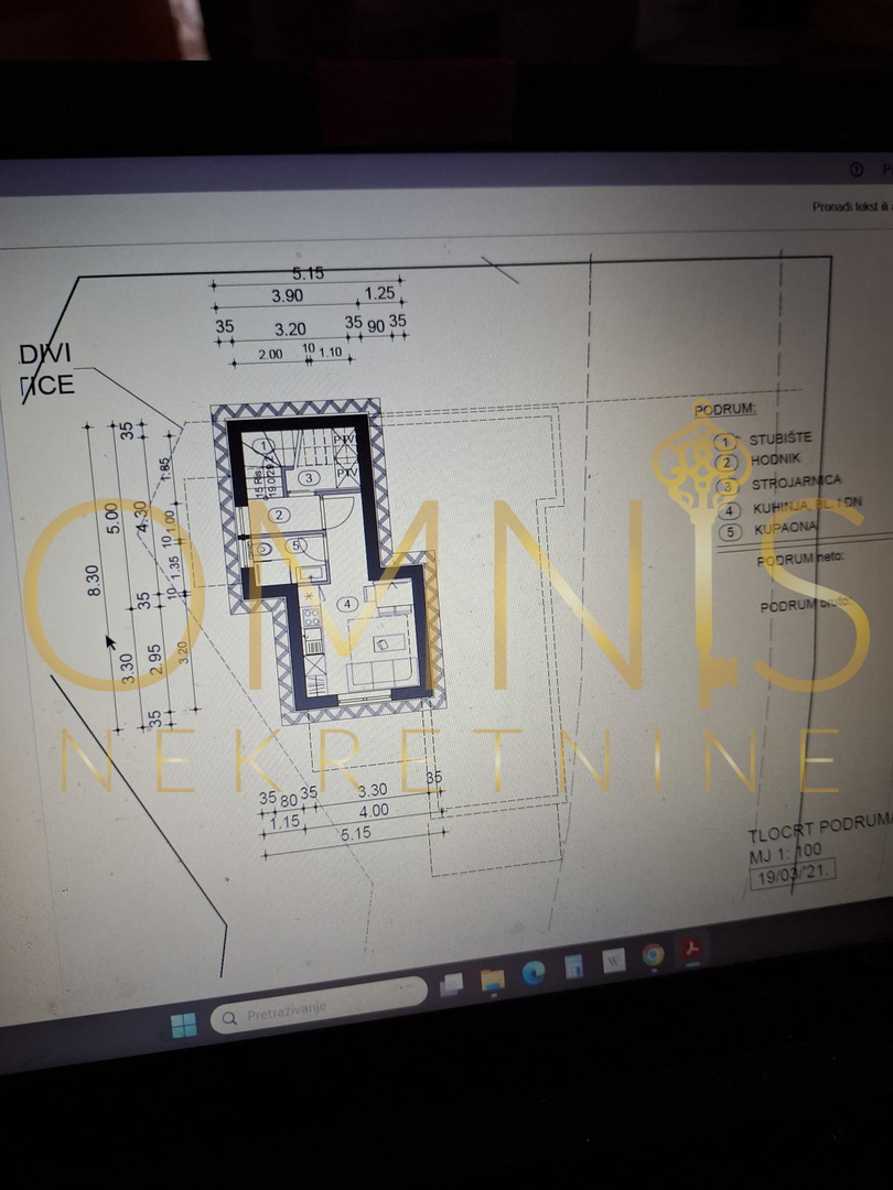Hiša z razgledom na morje – začeta gradnja 212 m², mirna lokacija Kastav
