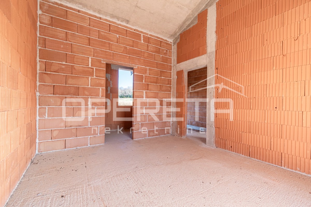 Istra, okolica Višnjana – Samostojna hiša v roh-bau fazi