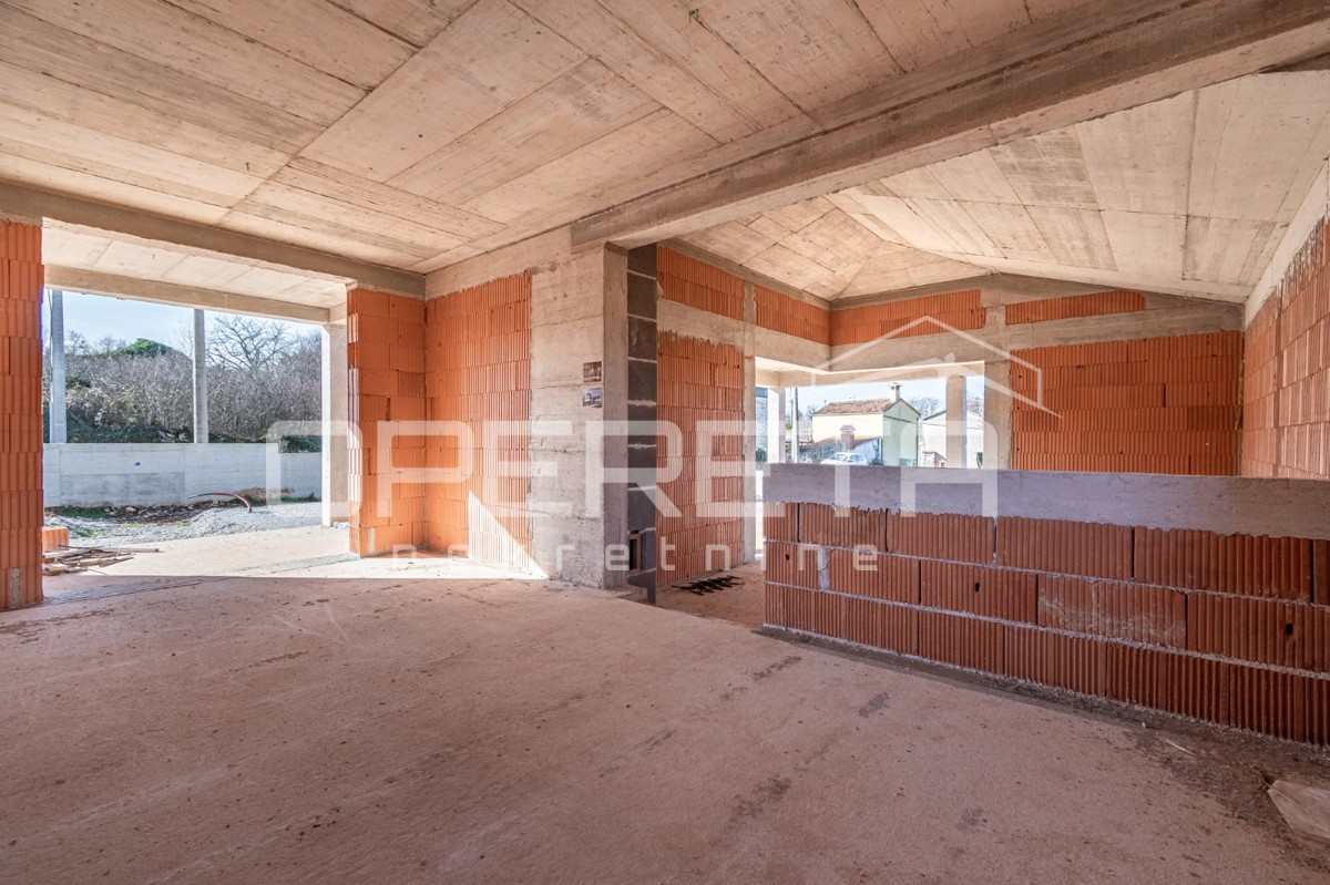 Istra, okolica Višnjana – Samostojna hiša v roh-bau fazi