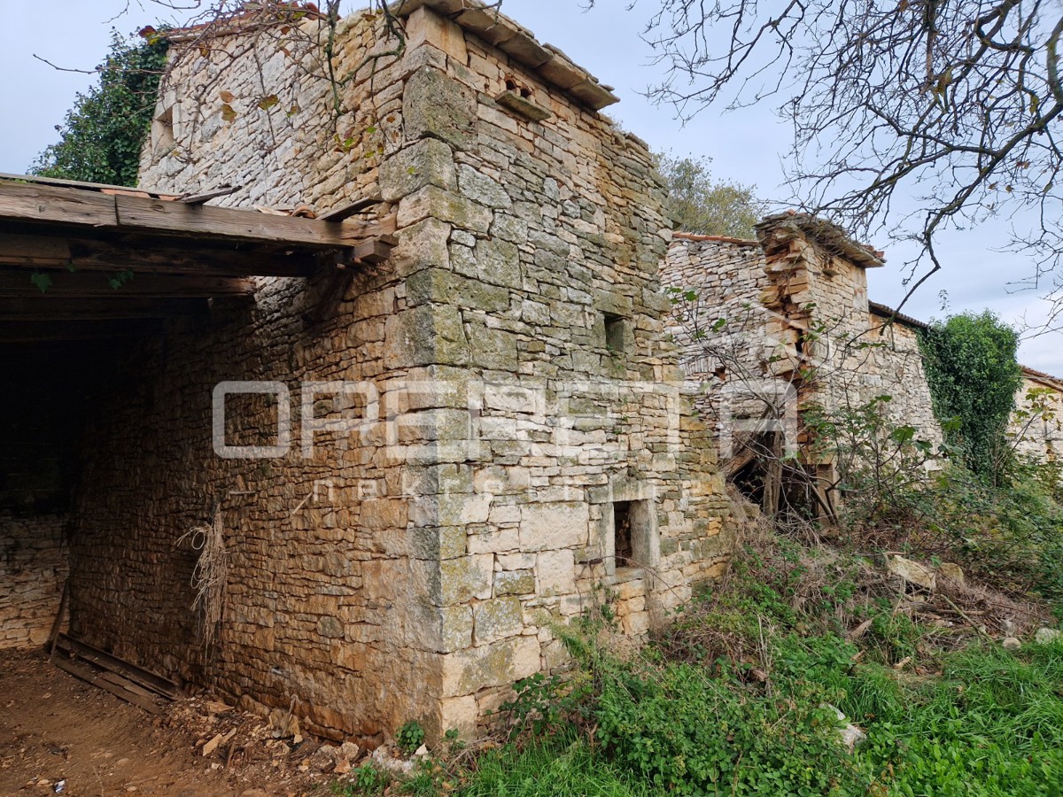 Istra, Manjadvorci, Posestvo s tremi porušenimi hišami, zemljiščem in idejnim projektom