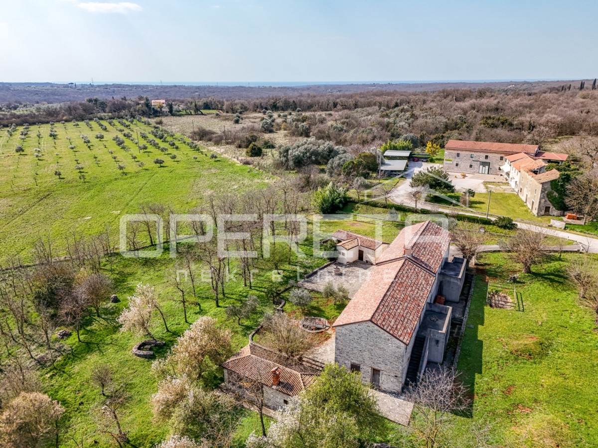 Buje, Kaštel - posestvo 1909 m2 z gostinsko namembnostjo in nastanitvijo