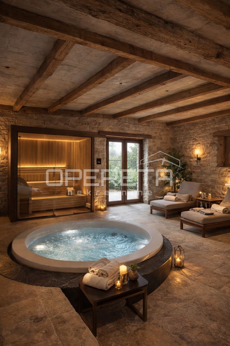 Buje, Kaštel - posestvo 1909 m2 z gostinsko namembnostjo in nastanitvijo