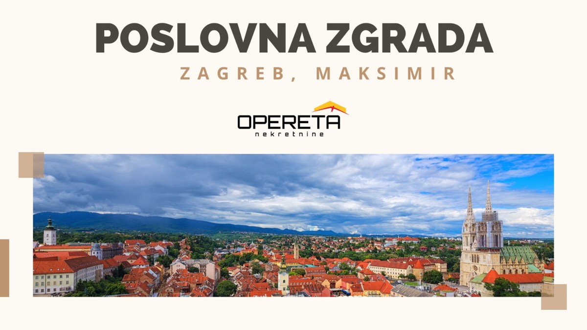 Prodaja, Poslovna zgrada, Maksimir, Svetice, 1221m2