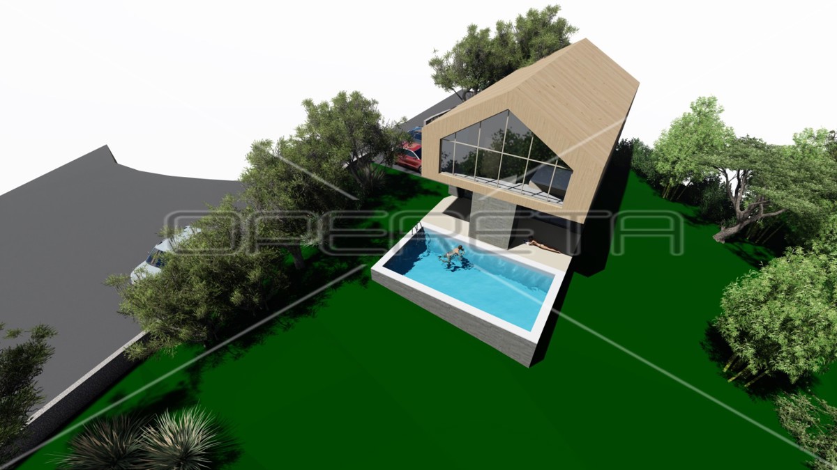 Ekskluziven projekt vile 230 m² ob reki Kupi – mir, zasebnost in investicijski potencial