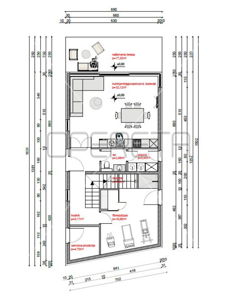 Gradbeno zemljišče s pogledom na morje, 420 m2, Prigradica