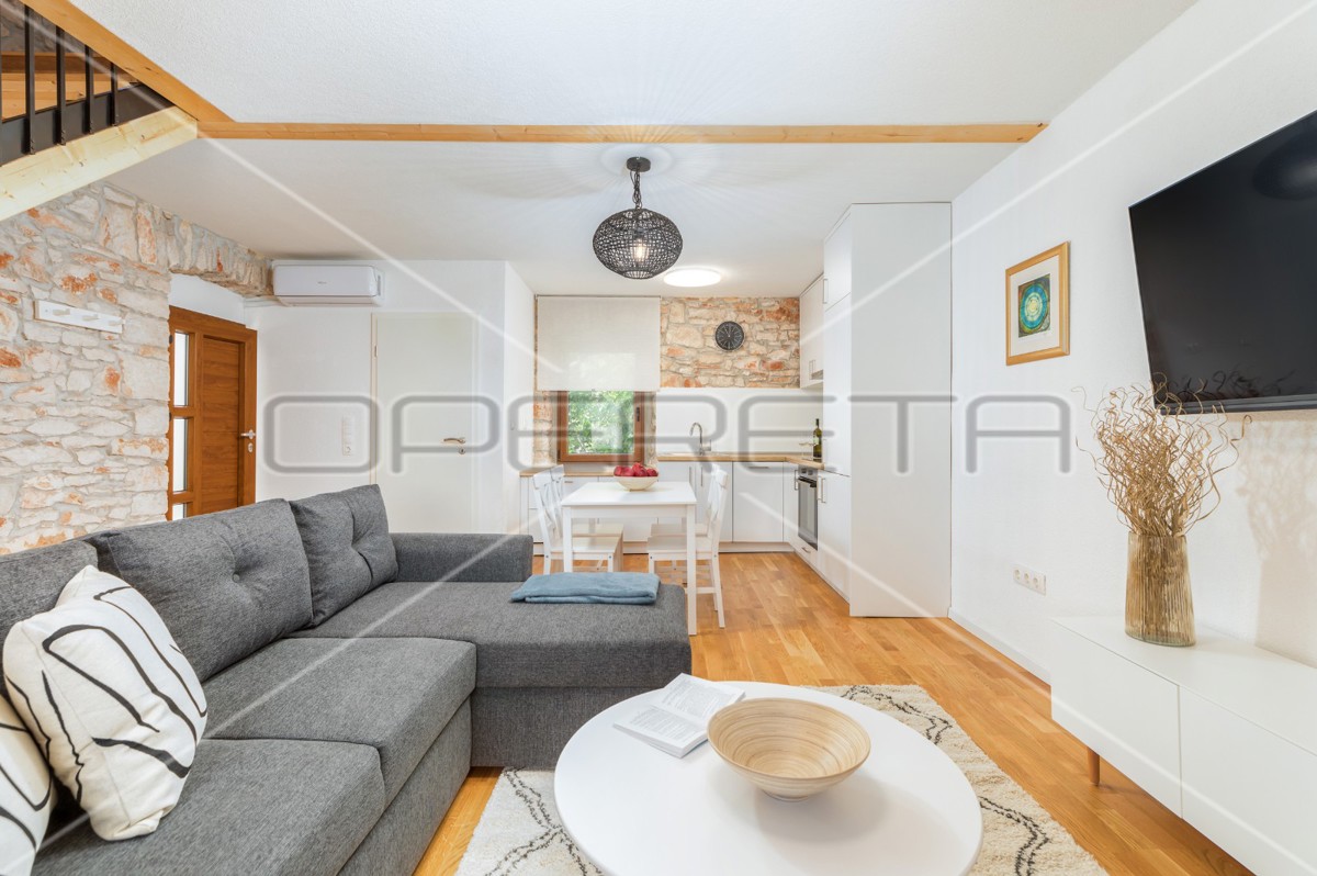 Istra, Šišan - Hiša dvojček s tremi apartmaji, idealna za investicijo