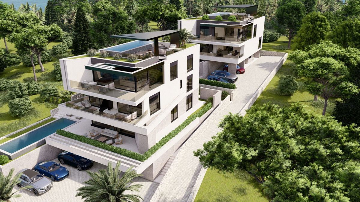 Ekskluziven apartma v 1. nadstropju, pogled na morje, Krk