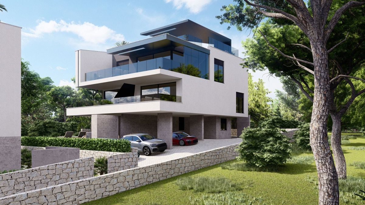 Ekskluziven apartma v 1. nadstropju, pogled na morje, Krk