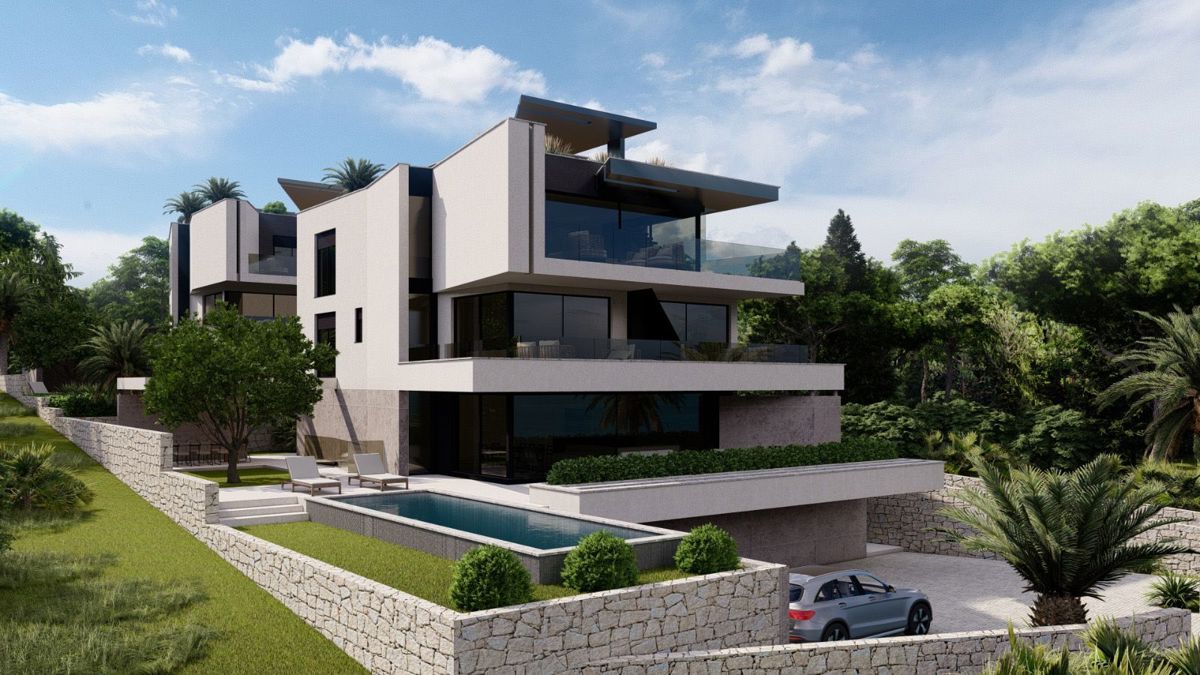 Ekskluziven apartma v 1. nadstropju, pogled na morje, Krk