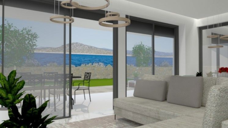 Krk - novogradnja, velik dvoetažni apartma s pogledom na morje