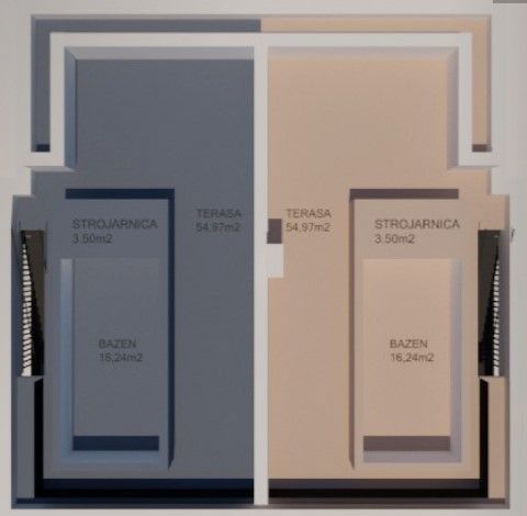 Krk - novogradnja, velik dvoetažni apartma s pogledom na morje