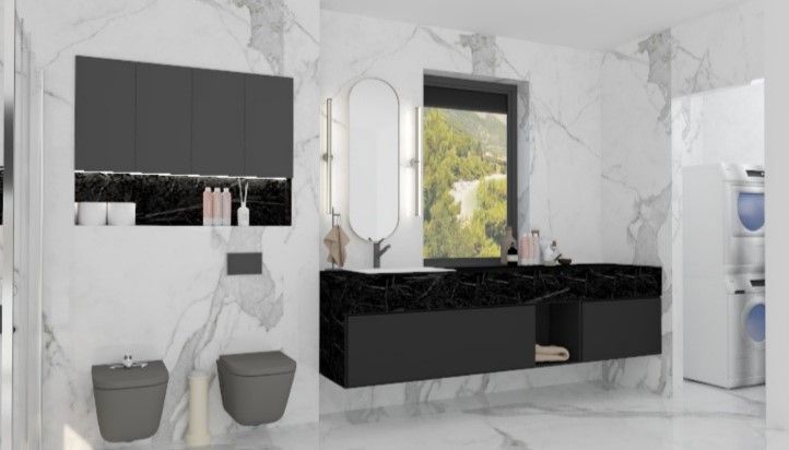 Krk - novogradnja, velik dvoetažni apartma s pogledom na morje