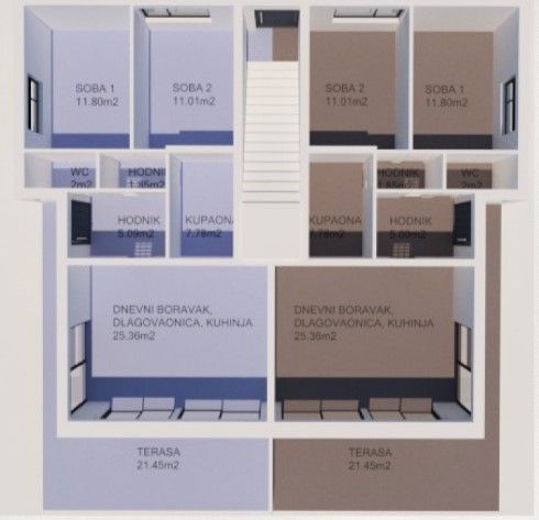 Grad Krk - novogradnja, atraktiven stan