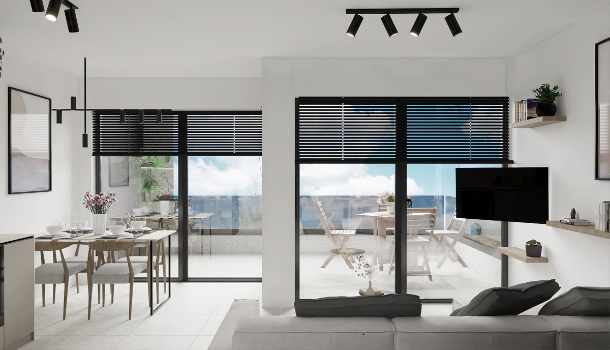 Moderen penthouse v bližini morja