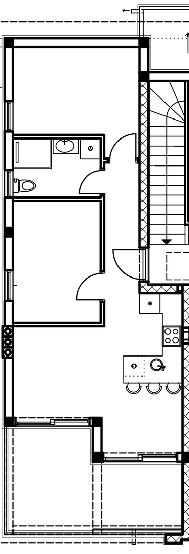 Moderen penthouse v bližini morja