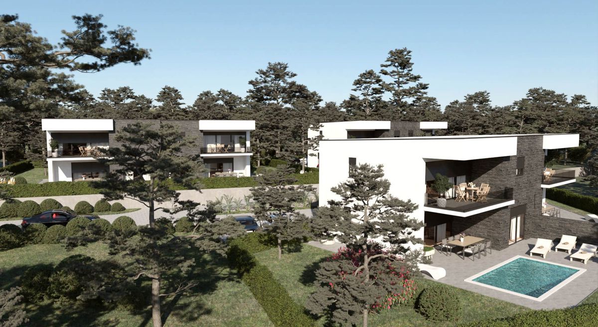Luksuzno stanovanje 151 m² z bazenom in vrtom – 100 m od morja, Kraljevica