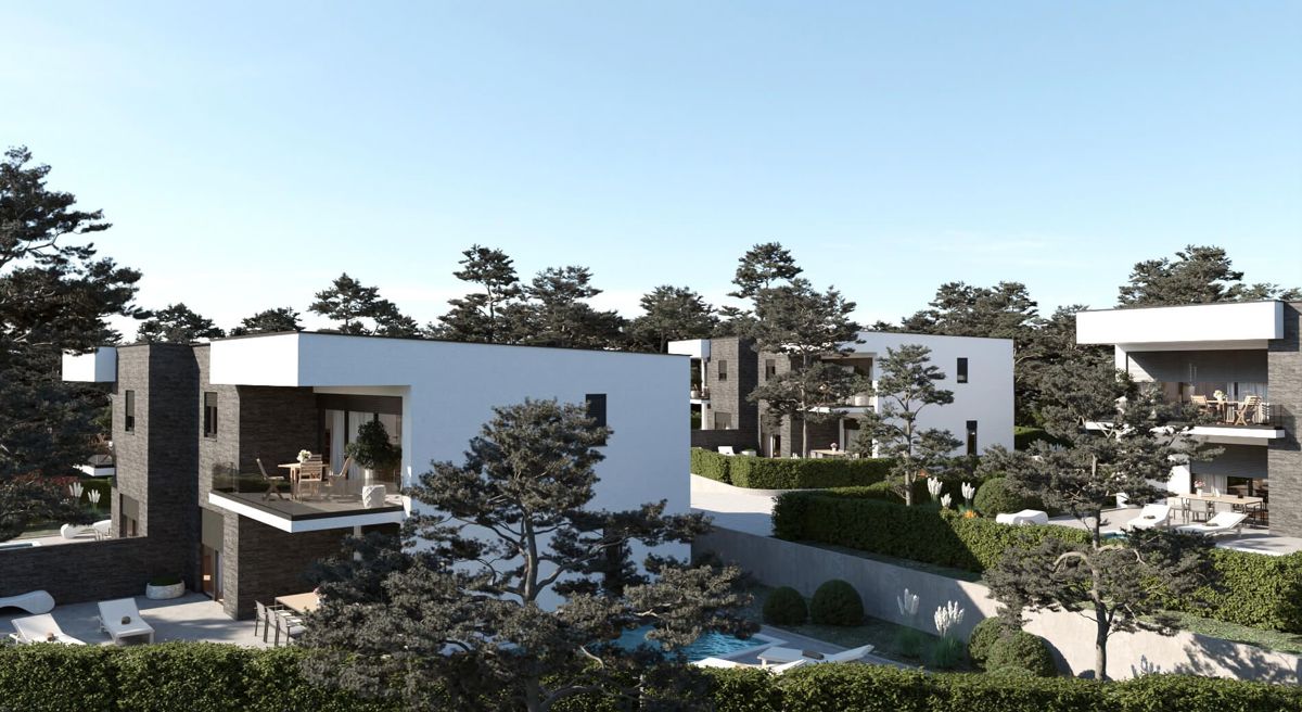 Luksuzno stanovanje 151 m² z bazenom in vrtom – 100 m od morja, Kraljevica