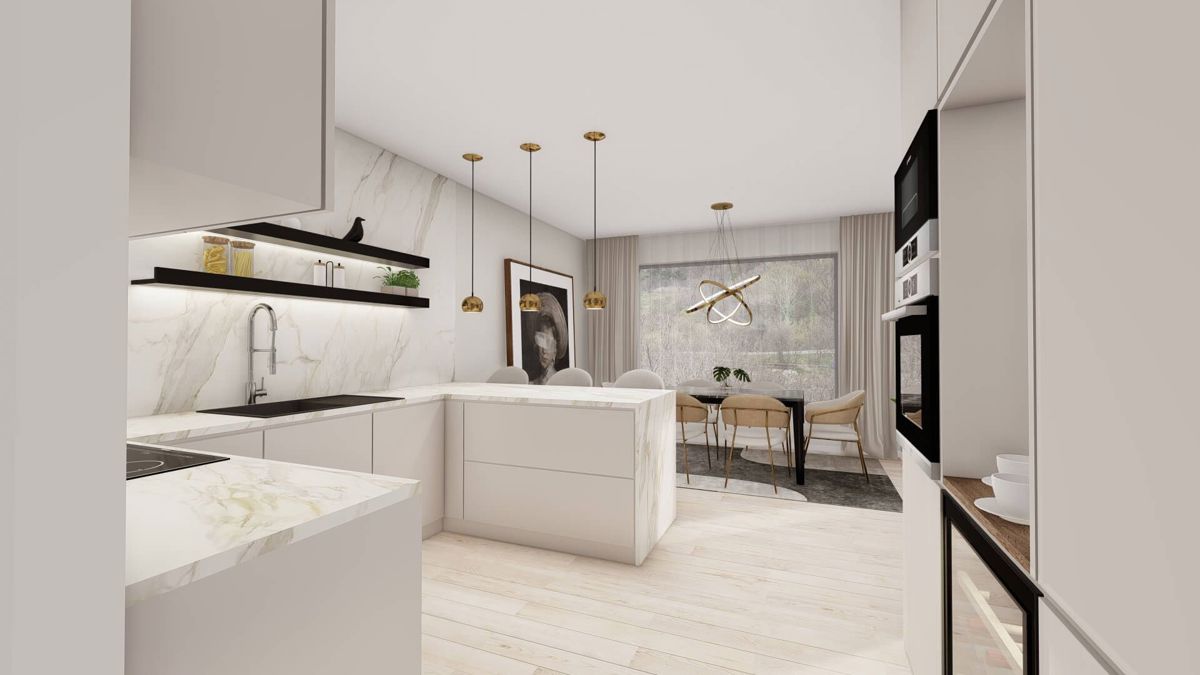 Luksuzno stanovanje 151 m² z bazenom in vrtom – 100 m od morja, Kraljevica