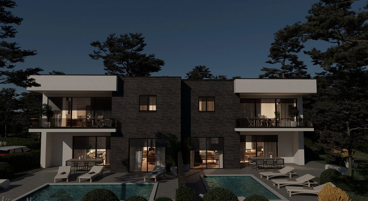 Luksuzno stanovanje 151 m² z bazenom in vrtom – 100 m od morja, Kraljevica