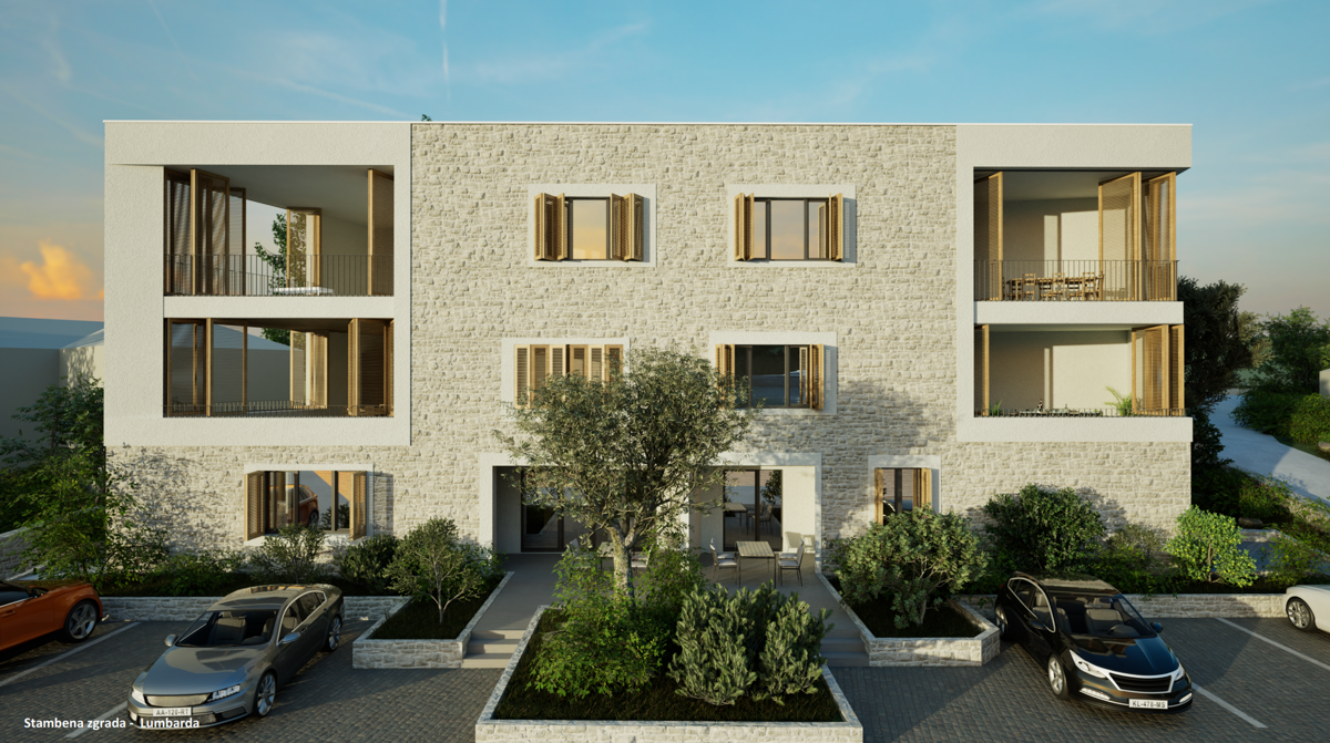 Samo pri nas! Ekskluzivno stanovanje v prvem vrsti ob morju v Lumbardi, Korčula