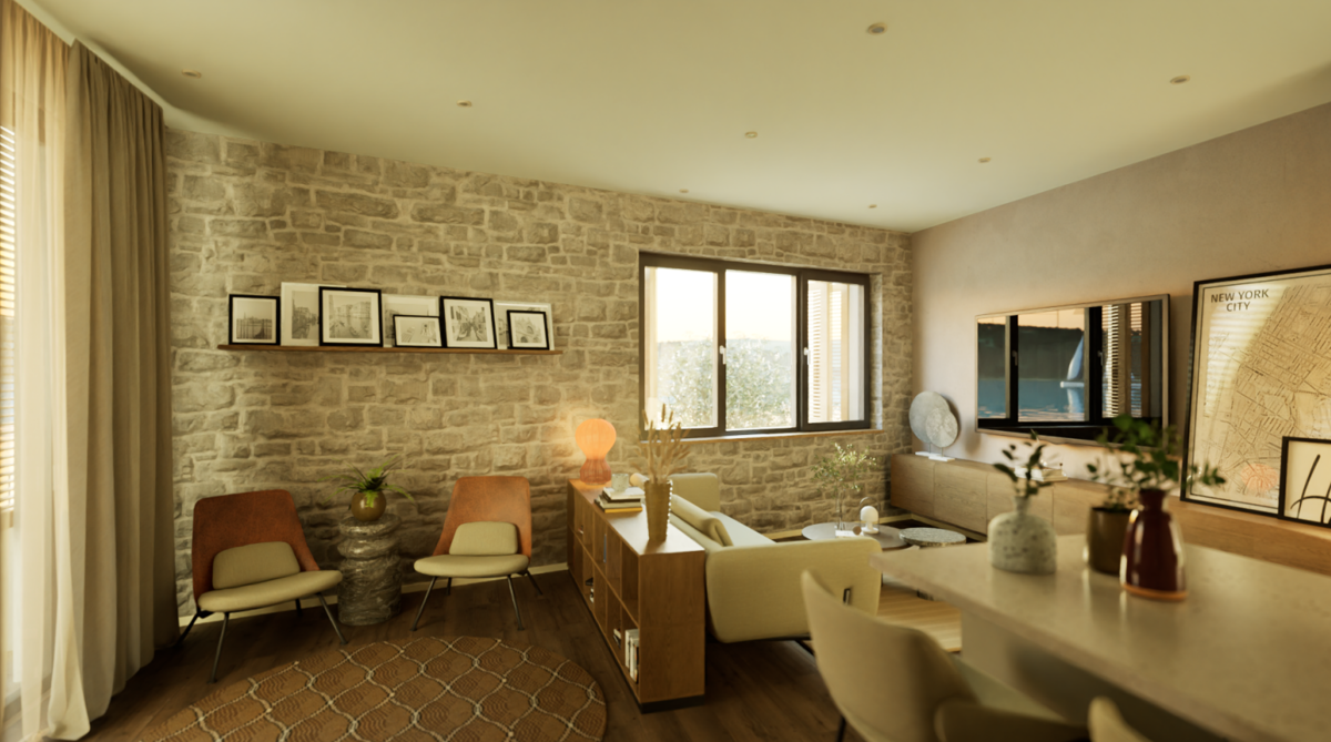 Prostoren stan s teraso in panoramskim pogledom na morje – Lumbarda, Korčula