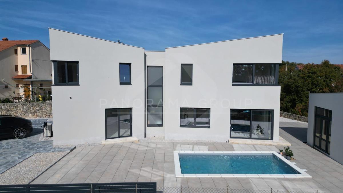 Luksuzna vila z bazenom, savno in telovadnico – Muraj, otok Krk