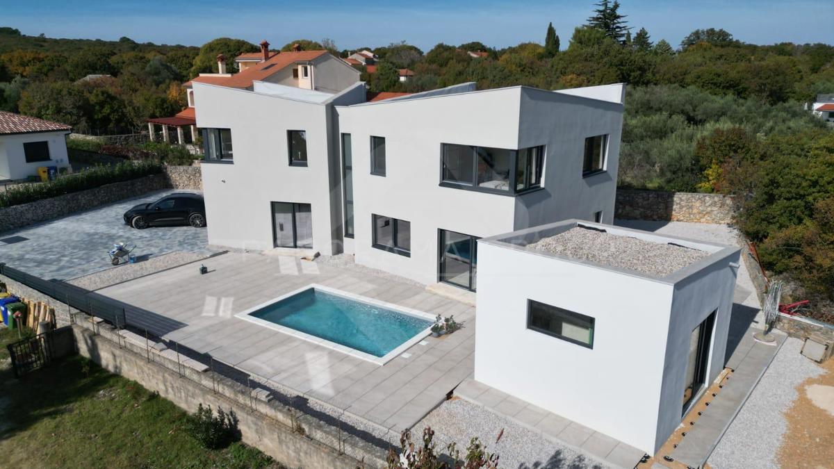 Luksuzna vila z bazenom, savno in telovadnico – Muraj, otok Krk