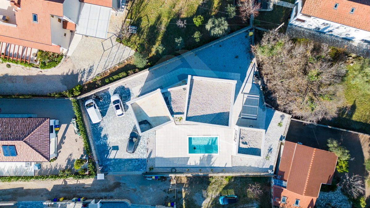 Luksuzna vila z bazenom, savno in telovadnico – Muraj, otok Krk