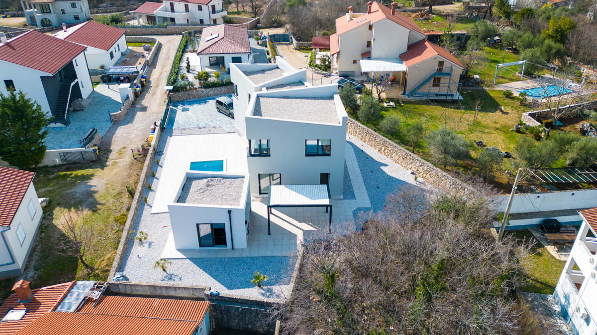 Luksuzna vila z bazenom, savno in telovadnico – Muraj, otok Krk