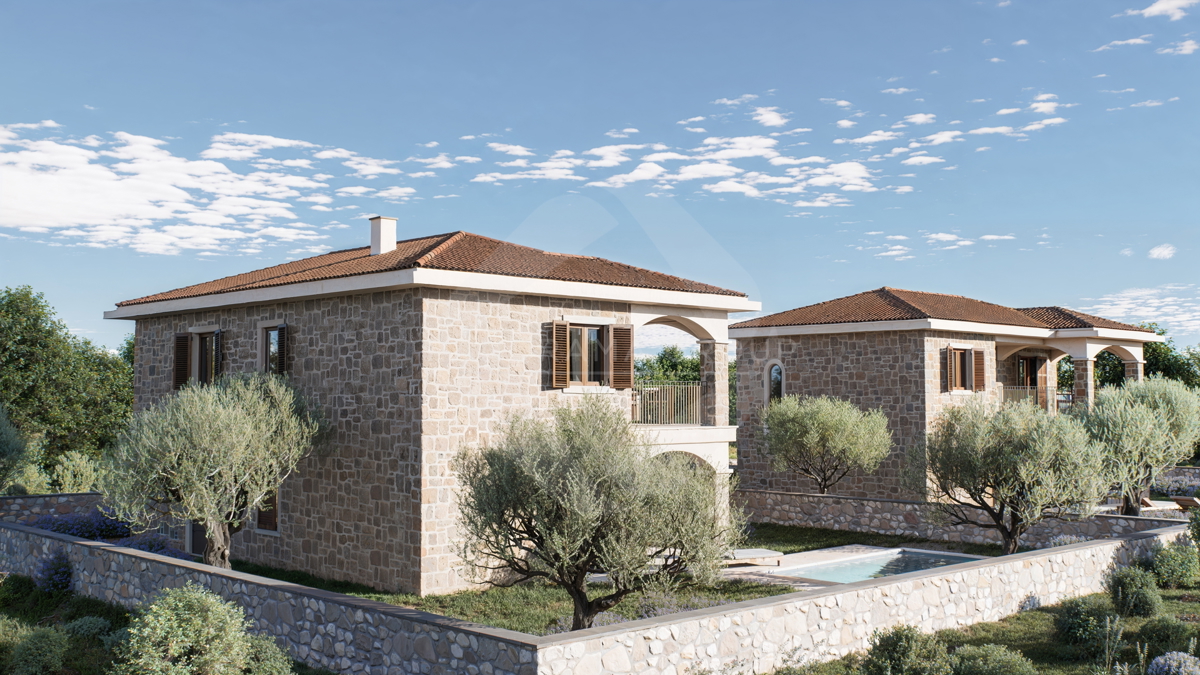 Ekskluzivno! Nova kamnita hiša z bazenom v mirnem okolju - območje Malinske