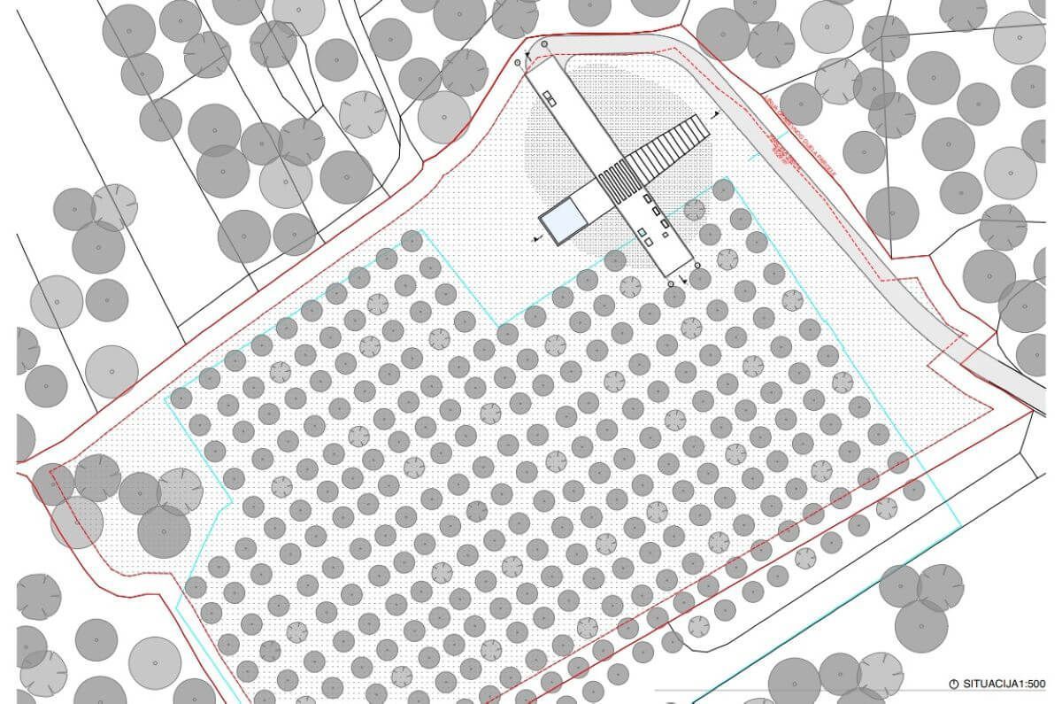 Gradbeno zemljišče z dovoljenjem v projektu, Pinezići