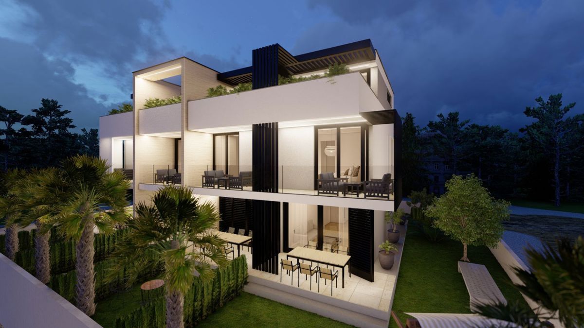 Apartma v pametni hiši, pogled na morje - Krk, center